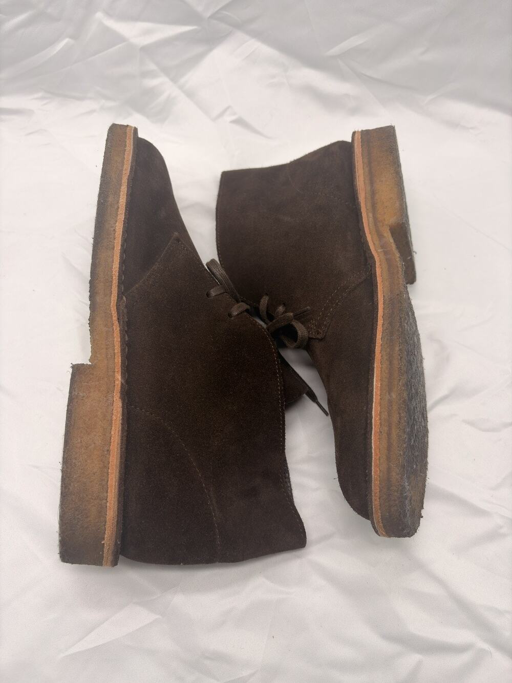 Clarks Originals Men’s 9.5 Desert Boot Brown Chestnut Suede 26180186